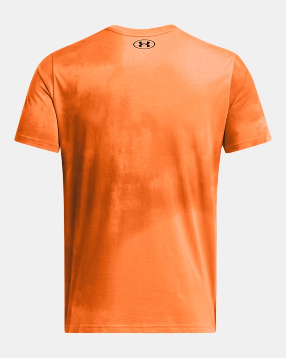 Men's Project Rock Payoff Printed Graphic Short Sleeve in Orange image number 3